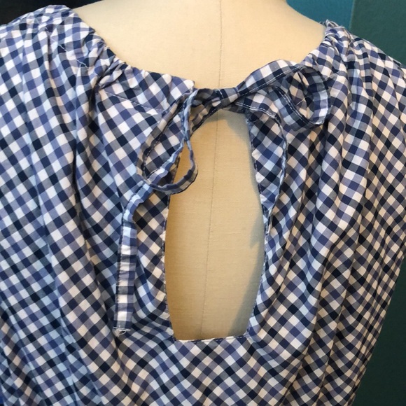Blue Gingham Dress. Dorthy of Wizard of OZ. Picnic dress. Sunday Brunch dress - Picture 4 of 5